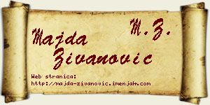 Majda Živanović vizit kartica